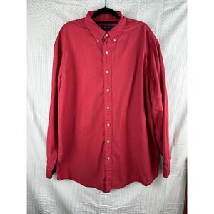 Ralph Lauren Mens' classic red button‎ up size 2XL-Tall